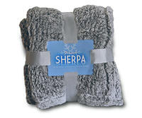 Frosted Sherpa Blanket - Gray