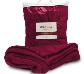 Mink Touch Blanket-Burgundy